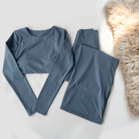 Airflow Sculpt Leggings - Sky Blue